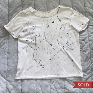 Urban Outfitters “Urban Renewal” paint splatter tee